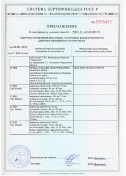 2016.11.25 Нефтеюганск - Сваи сертификат + Трубы стальные электросварные прямошовные. Приложение 1 доп. для сертификата на сваи